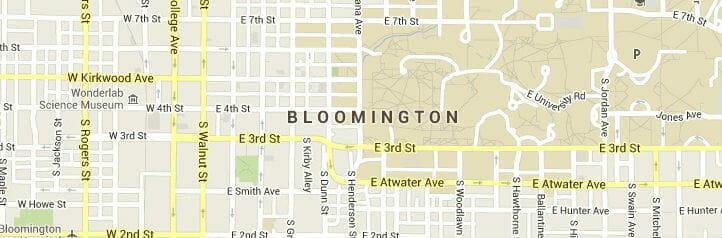 Map of Bloomington, Minnesota