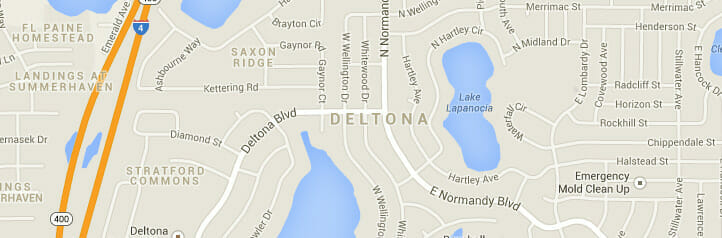 Map of Deltona, Florida