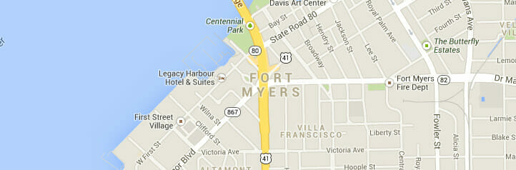 Map of Fort Myers, Florida Map of Fort Myers, Florida