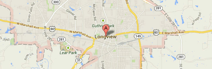 Map of Longview, Texas Map of Longview, Texas