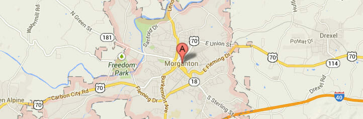Map of Morganton, North Carolina Map of Morganton, North Carolina
