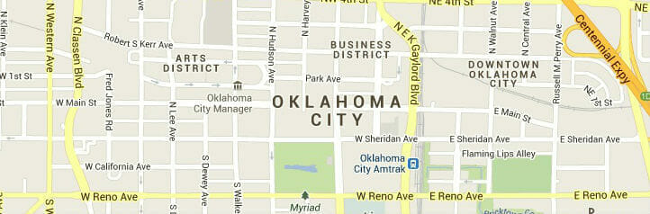 Map of Oklahoma City, Oklahoma Map of Oklahoma City, Oklahoma