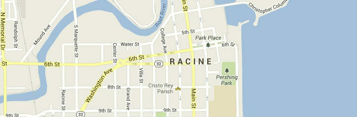 Map of Racine, Wisconsin Map of Racine, Wisconsin