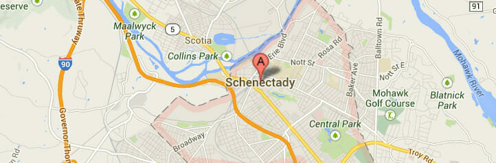 Map of Schenectady, New York Map of Schenectady, New York