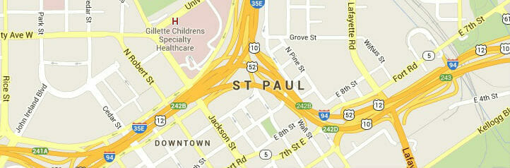Map of St. Paul, Minnesota Map of St. Paul, Minnesota