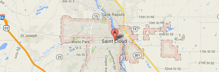 Map of Saint Cloud, Minnesota Map of Saint Cloud, Minnesota