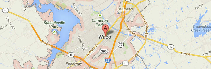 Map of Waco, Texas Map of Waco, Texas