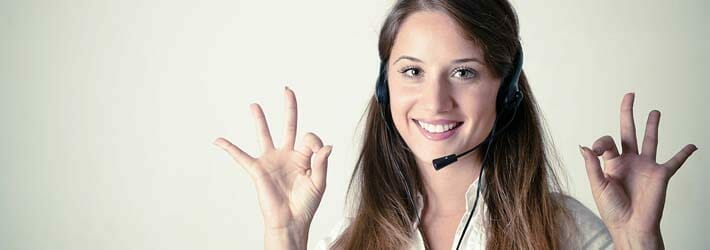 Woman with Headset