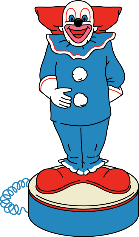 Bozo The Clown Novelty Phone